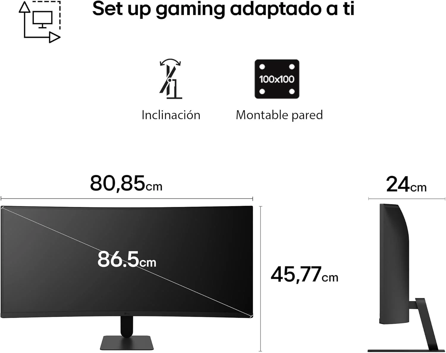 Monitor Curvo LG 34U601B-B 34" UltraWide WQHD 21:9 120Hz HDR10 Preto - Imagem 13