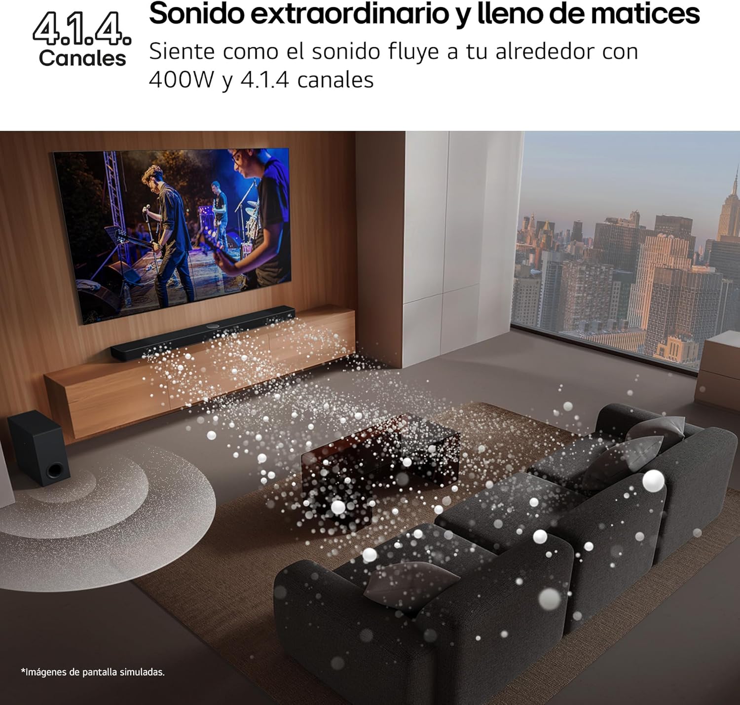 Barra de Som com Bluetooth LG S40TR/ 400W/ 4.1 - Imagem 4