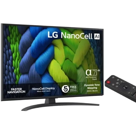 Smart TV LG 43NANO82A6B NanoCell 43" Ultra HD 4K HDR10 Pro Smart TV WiFi 2025 - Imagem 2
