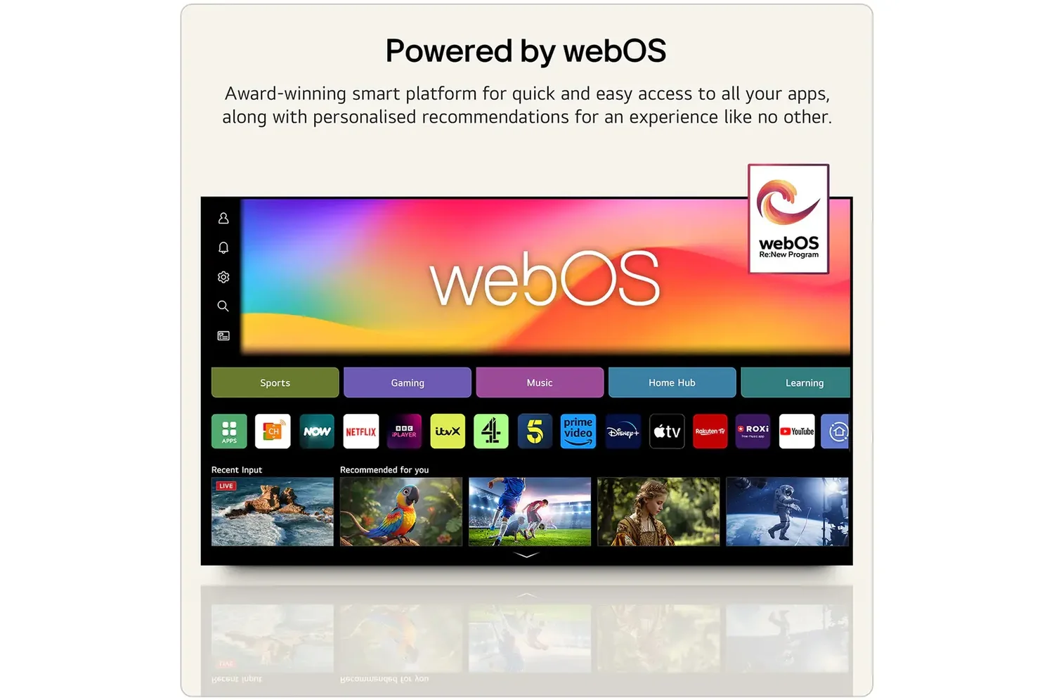 Televisor LG 55MRGB86B6A 55" Mini RGB evo 4K Ultra HD Smart TV Processador alpha 8 AI WiFi - Imagem 8