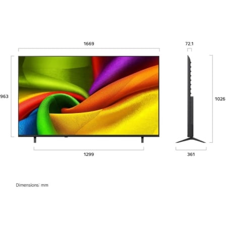 Televisor LG NanoCell 75" 75NU850B6LA Ultra HD 4K Smart TV HDR10 Pro WiFi Preto - Imagem 2