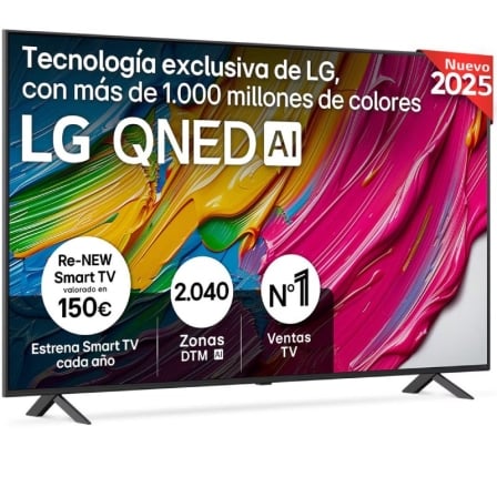 Televisor Smart TV LG 75QNED80A6A 75" QNED Ultra HD 4K Processador α7 Gen8 AI webOS 25 - Imagem 2