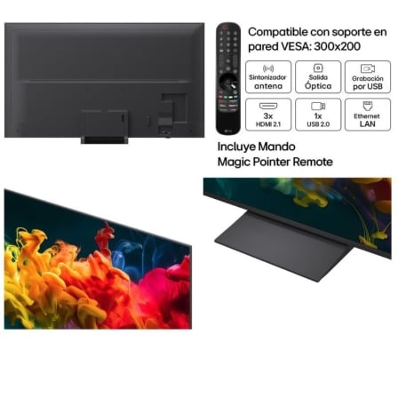 Smart TV LG 75" 75QNED8EB3A QNED evo Mini LED Ultra HD 4K Processador α7 Gen9 AI WiFi - Imagem 3