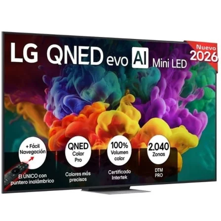 Smart TV LG 86" 86QNED87B6A QNED evo Mini LED 4K Ultra HD Processador IA alpha 8 Gen3 - Imagem 2