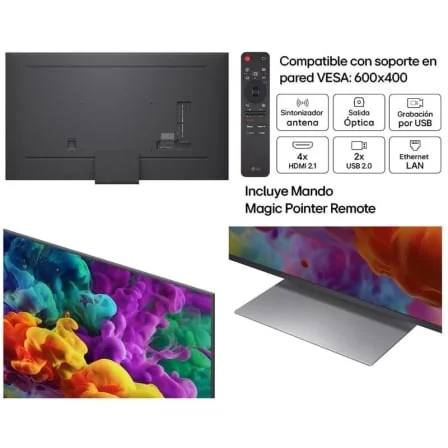 Smart TV LG 86" 86QNED87B6A QNED evo Mini LED 4K Ultra HD Processador IA alpha 8 Gen3 - Imagem 4