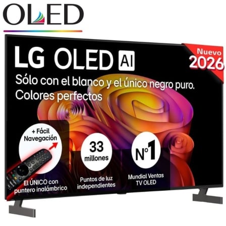 Televisor Smart TV LG OLED AI B6 55" 4K Ultra HD OLED55B6ELC Dolby Vision Atmos WiFi Preto
