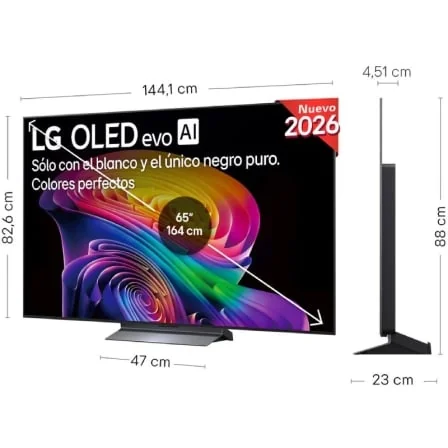 Smart TV LG OLED evo AI C6 65" OLED65C66LB Ultra HD 4K OLED evo+ 4ª Geração WiFi Preto - Imagem 3