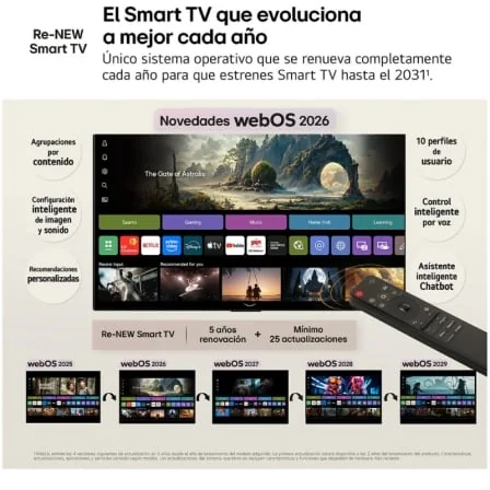 Smart TV LG OLED evo AI C6 OLED83C66LB 83" Ultra HD 4K WiFi - Imagem 5