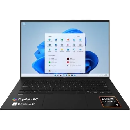 Portátil LG Gram 14" 14Z95U Ryzen AI 7 450 32GB 512GB SSD WUXGA Windows 11 Preto
