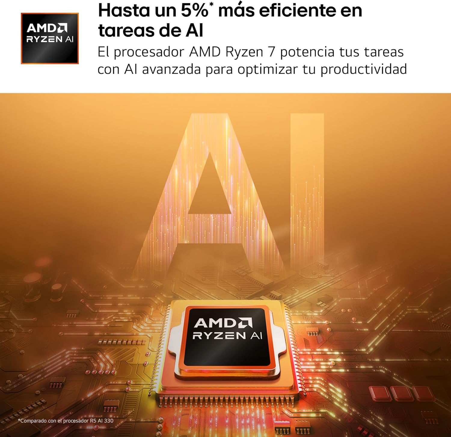 Portátil LG Gram 16U55U 16" WUXGA AMD Ryzen AI 7 445 16GB 512GB SSD Windows 11 Home Preto Carbono - Imagem 6
