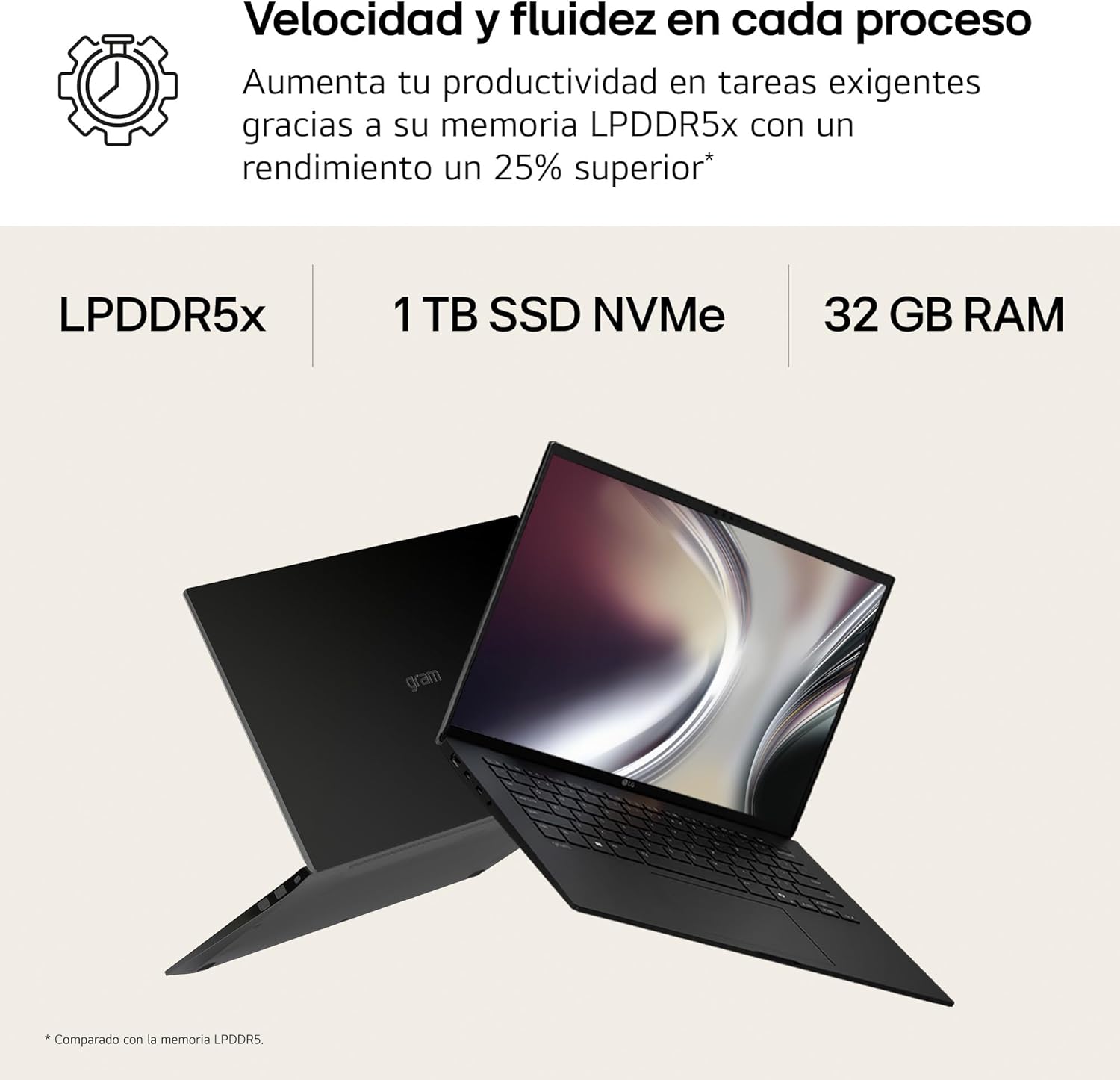 Portátil LG Gram 16U55U 16" WUXGA AMD Ryzen AI 7 445 16GB 512GB SSD Windows 11 Home Preto Carbono - Imagem 8