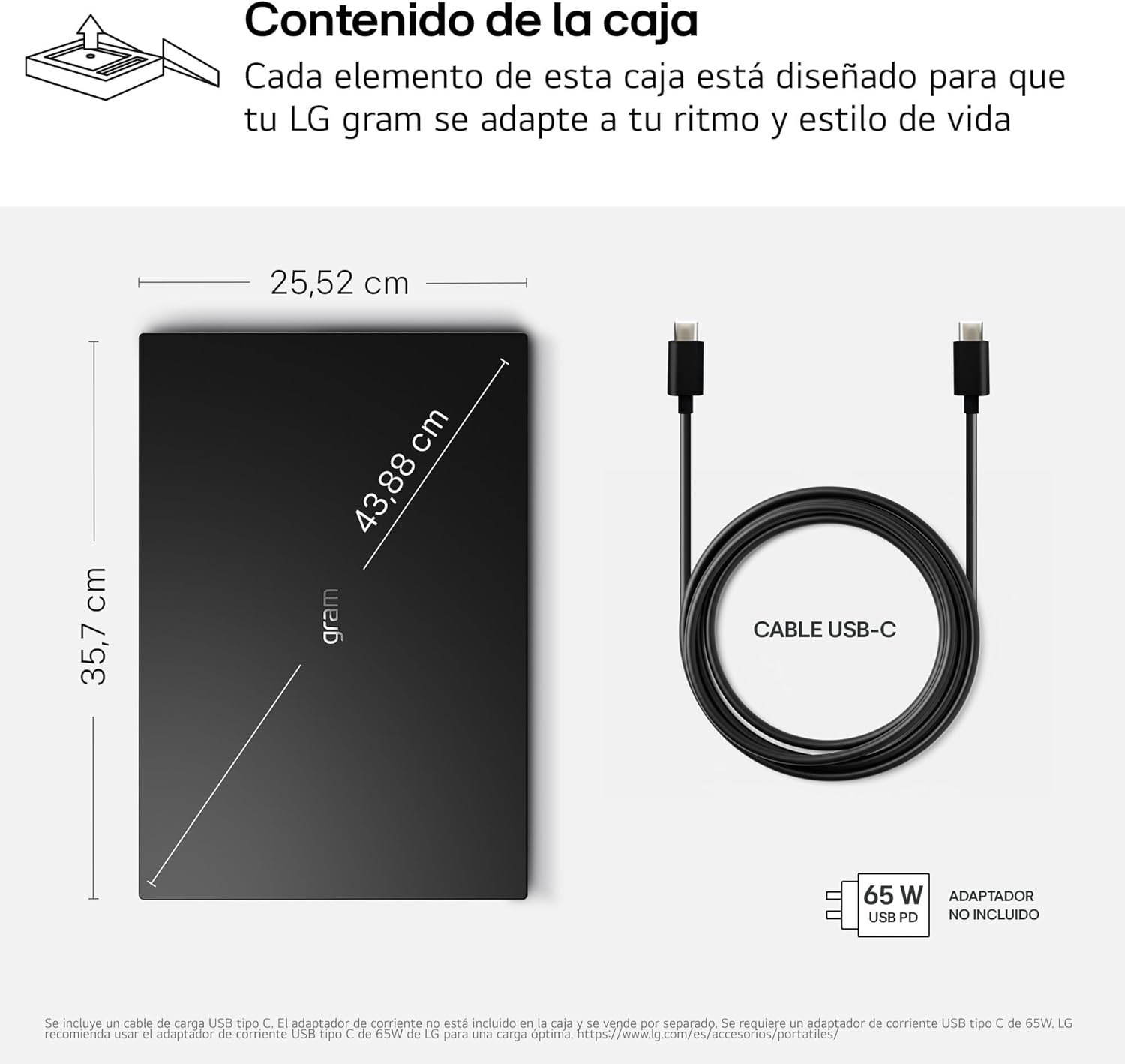 Portátil LG Gram 16U55U 16" WUXGA AMD Ryzen AI 7 445 16GB 512GB SSD Windows 11 Home Preto Carbono - Imagem 12