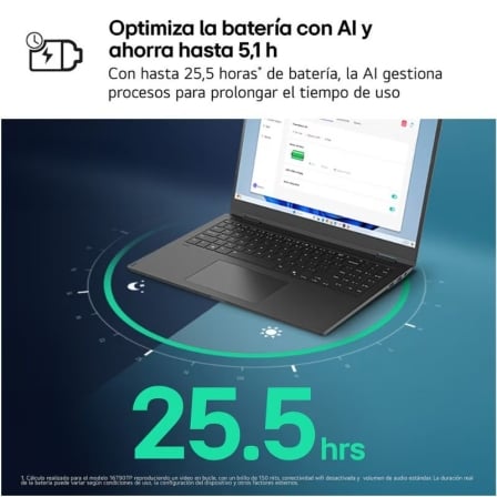 Portátil LG Gram Pro 16" Intel Core Ultra 9-288V 32GB 1TB SSD WQXGA Cinzento Windows 11 - Imagem 3