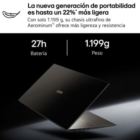 Portátil LG Gram Pro 16Z90U 16" Intel Core Ultra X7 32GB 512GB SSD Windows 11 Home - Imagem 4