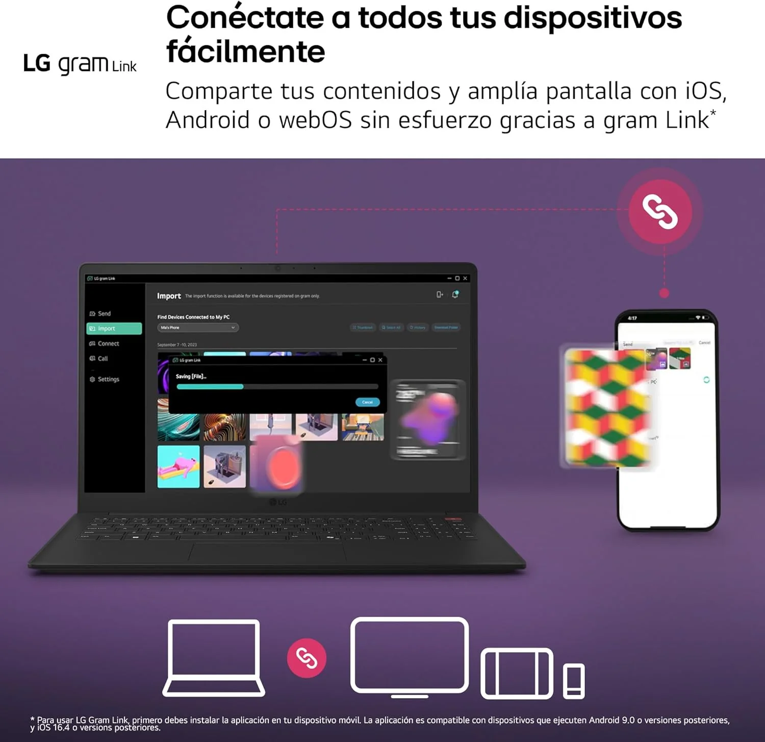 Portátil LG Gram Pro 16" Intel Core Ultra 7 32GB 512GB SSD WQXGA IPS S/SO - Imagem 11