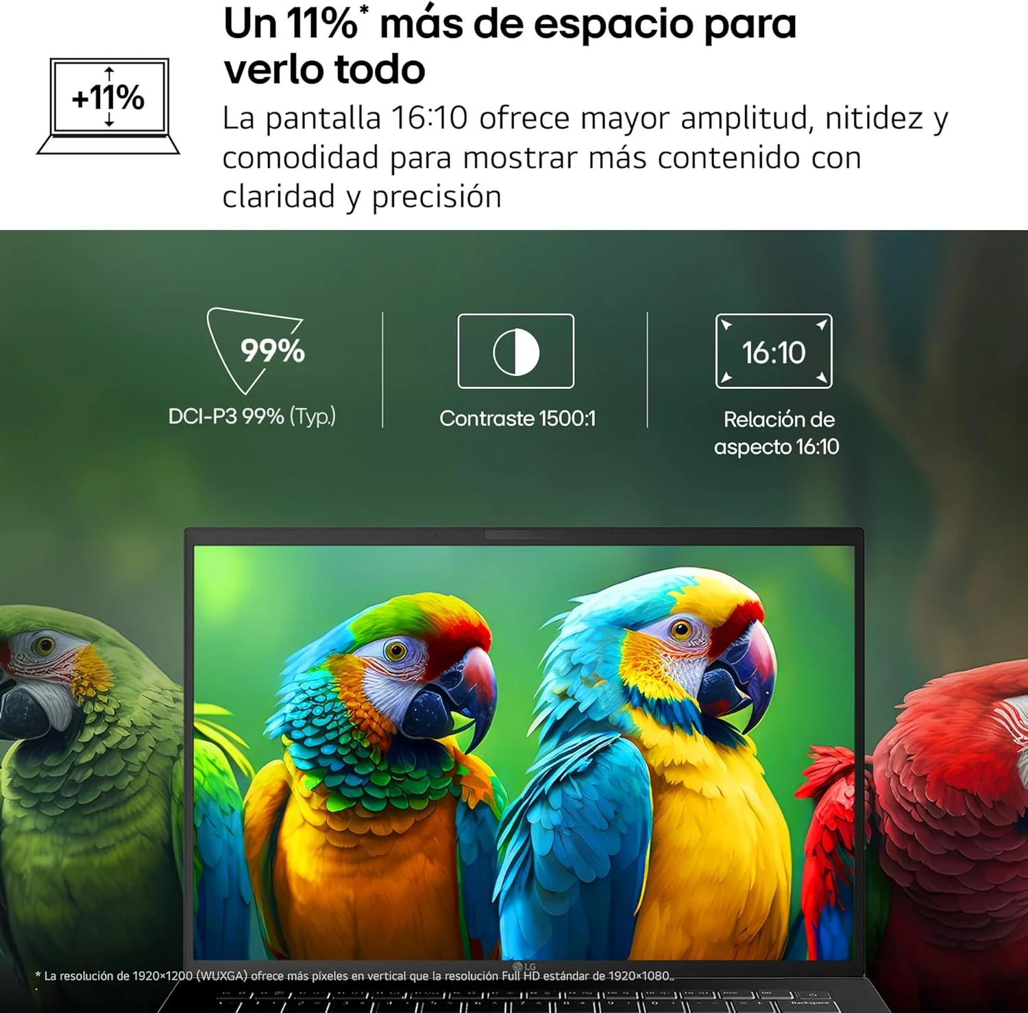 Portátil LG Gram Pro 16" Intel Core Ultra 7 32GB 512GB SSD WQXGA IPS S/SO - Imagem 5