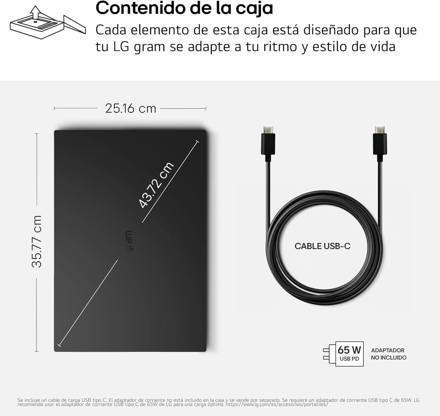 Portátil LG Gram Pro 16" Intel Core Ultra 7 32GB 512GB SSD WQXGA IPS S/SO - Imagem 13