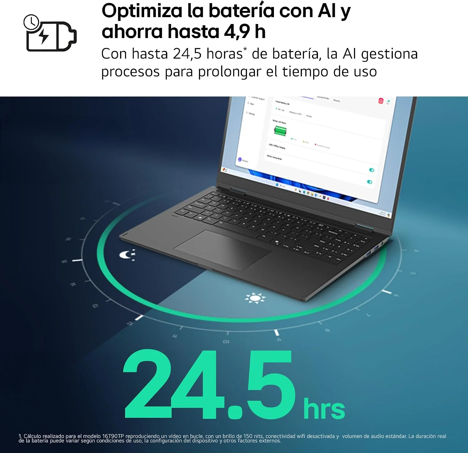 Portátil LG Gram 17" 17Z90TL-G.AU88BN Intel Core Ultra 7 32GB 1TB SSD Windows 11 - Imagem 4