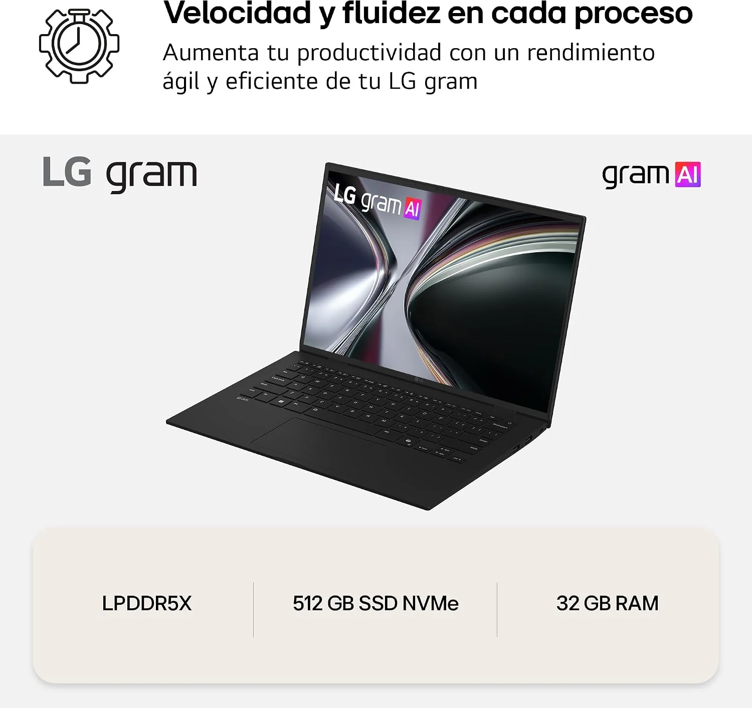 Portátil LG Gram 17ZD90TL 17" Intel Core Ultra 7 258V 32GB 512GB SSD Preto Carbono - Imagem 8