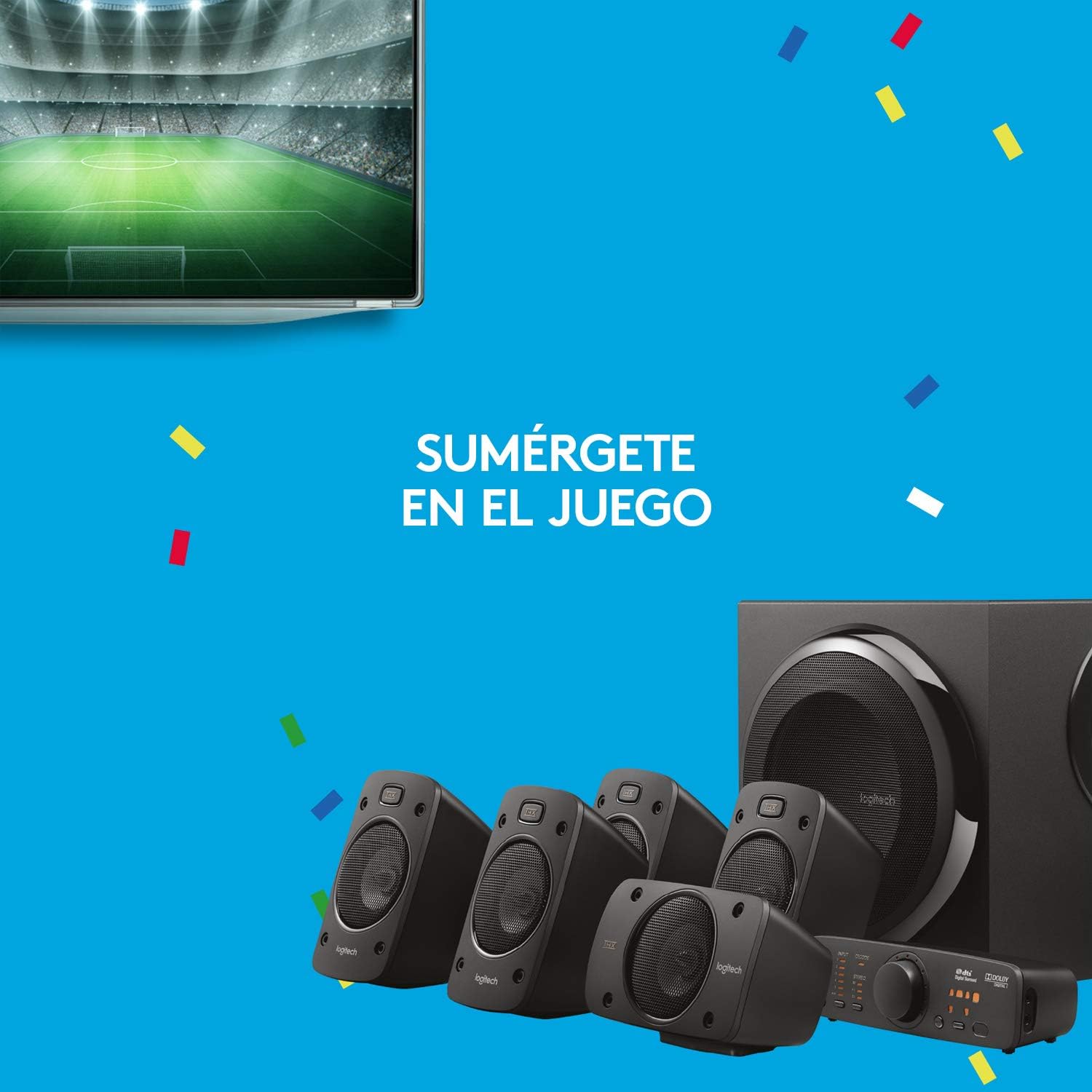 Altifalantes Logitech Z906/ 500W/ 5.1 - Imagem 10