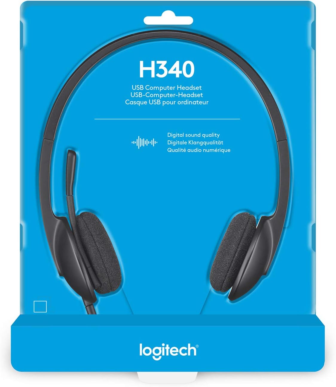 Auscultadores Logitech H340/ com Microfone/ USB/ Pretos - Imagem 9