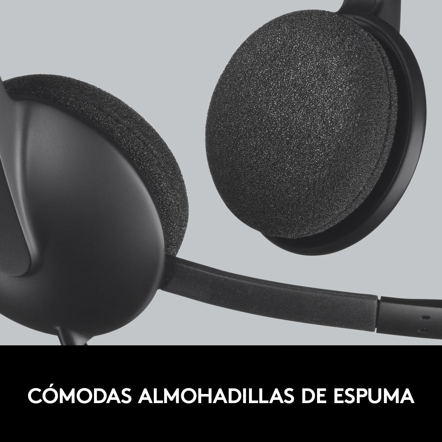 Auscultadores Logitech H340/ com Microfone/ USB/ Pretos - Imagem 8