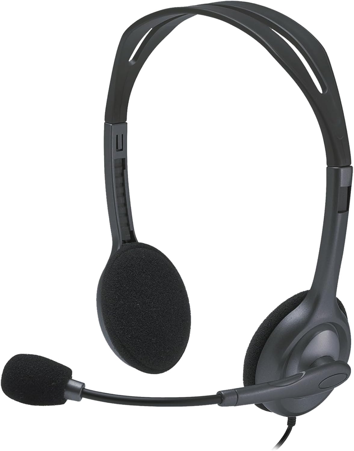 Auriculares Logitech H111/ com Microfone/ Jack 3.5/ Pretos - Imagem 6