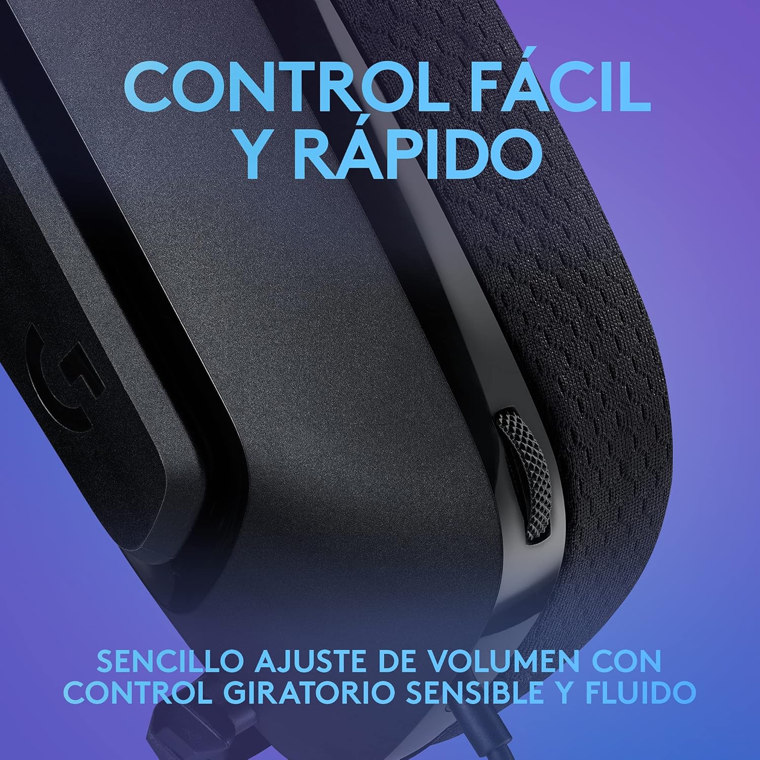 Auscultadores Gaming com Microfone Logitech G335/ Jack 3.5/ Preto - Imagem 4