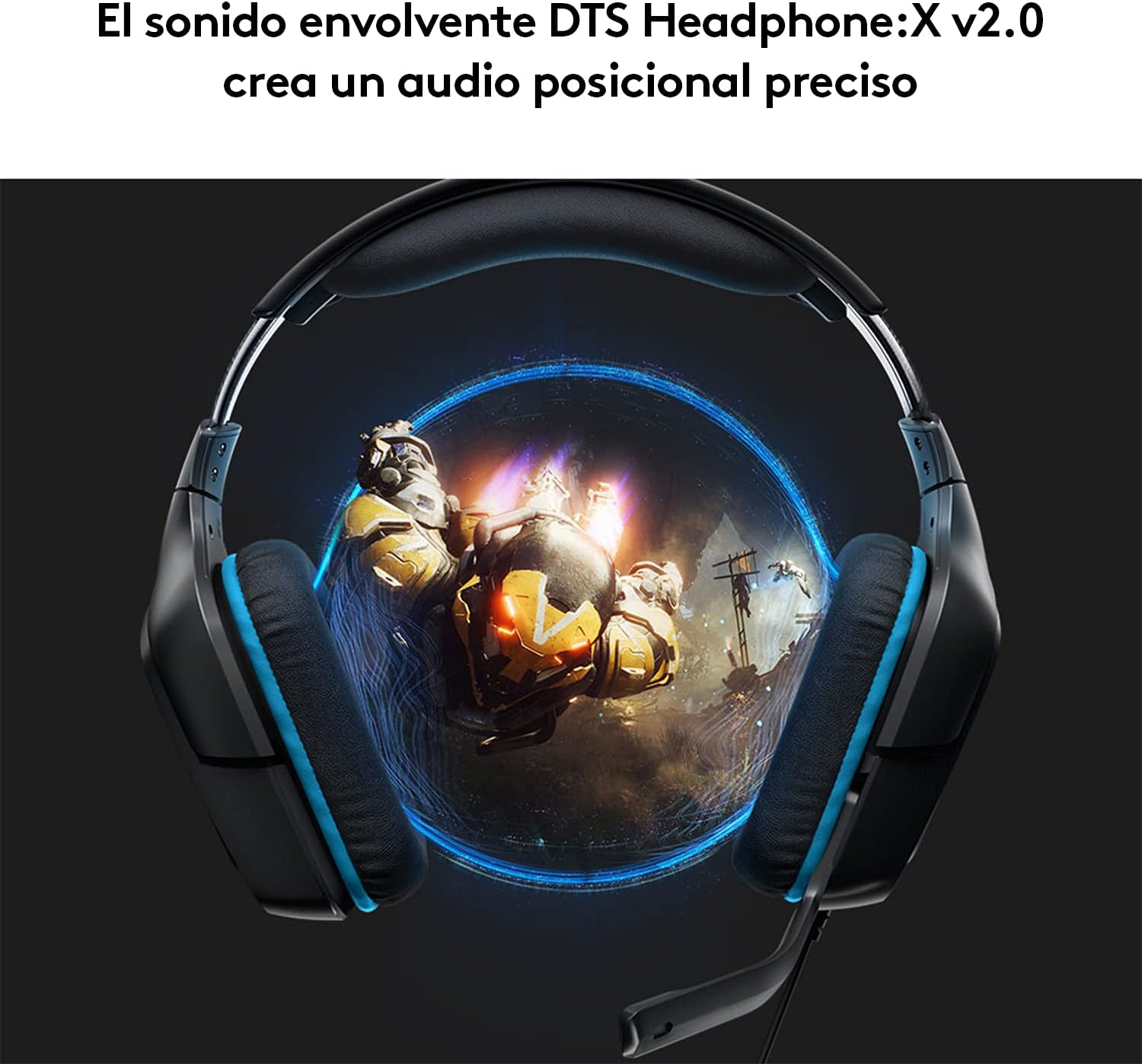 Auriculares Gaming com Microfone Logitech G432/ USB 2.0/ Jack 3.5/ Pretos - Imagem 3