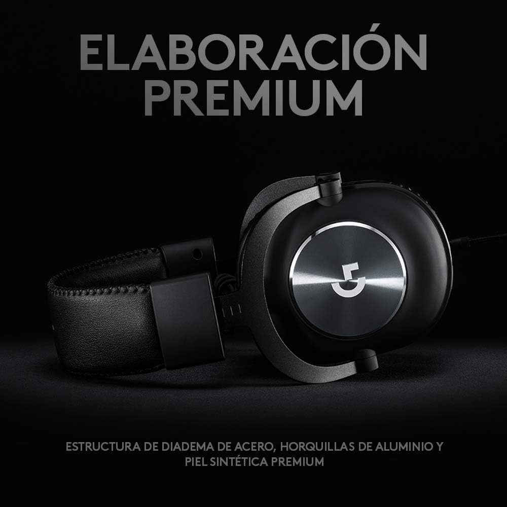 Auriculares Gaming com Microfone Logitech G Pro X/ Jack 3.5/ USB/ Pretos - Imagem 6