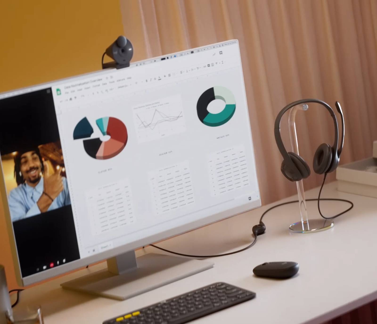 Auscultadores Logitech H390/ com Microfone/ USB/ Pretos - Imagem 9