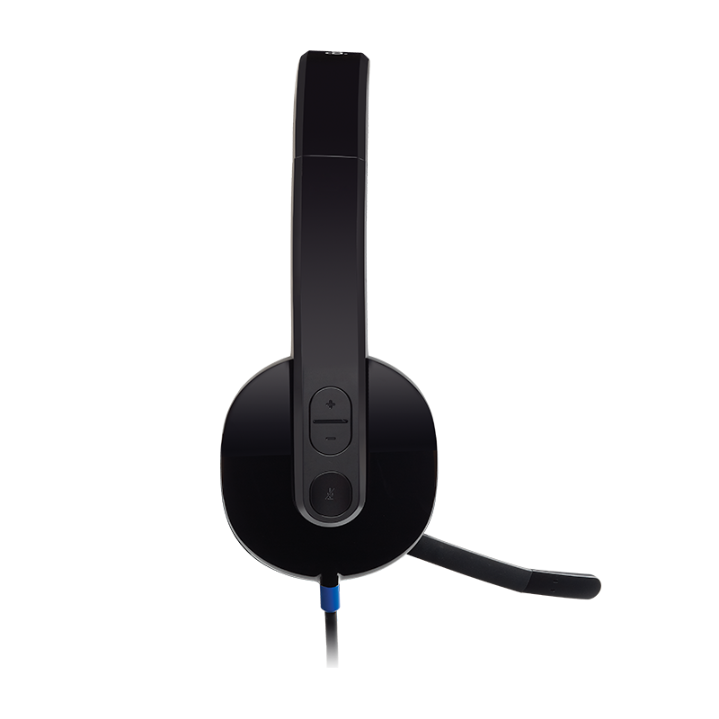 Auriculares Logitech H540/ com Microfone/ USB/ Pretos - Imagem 3