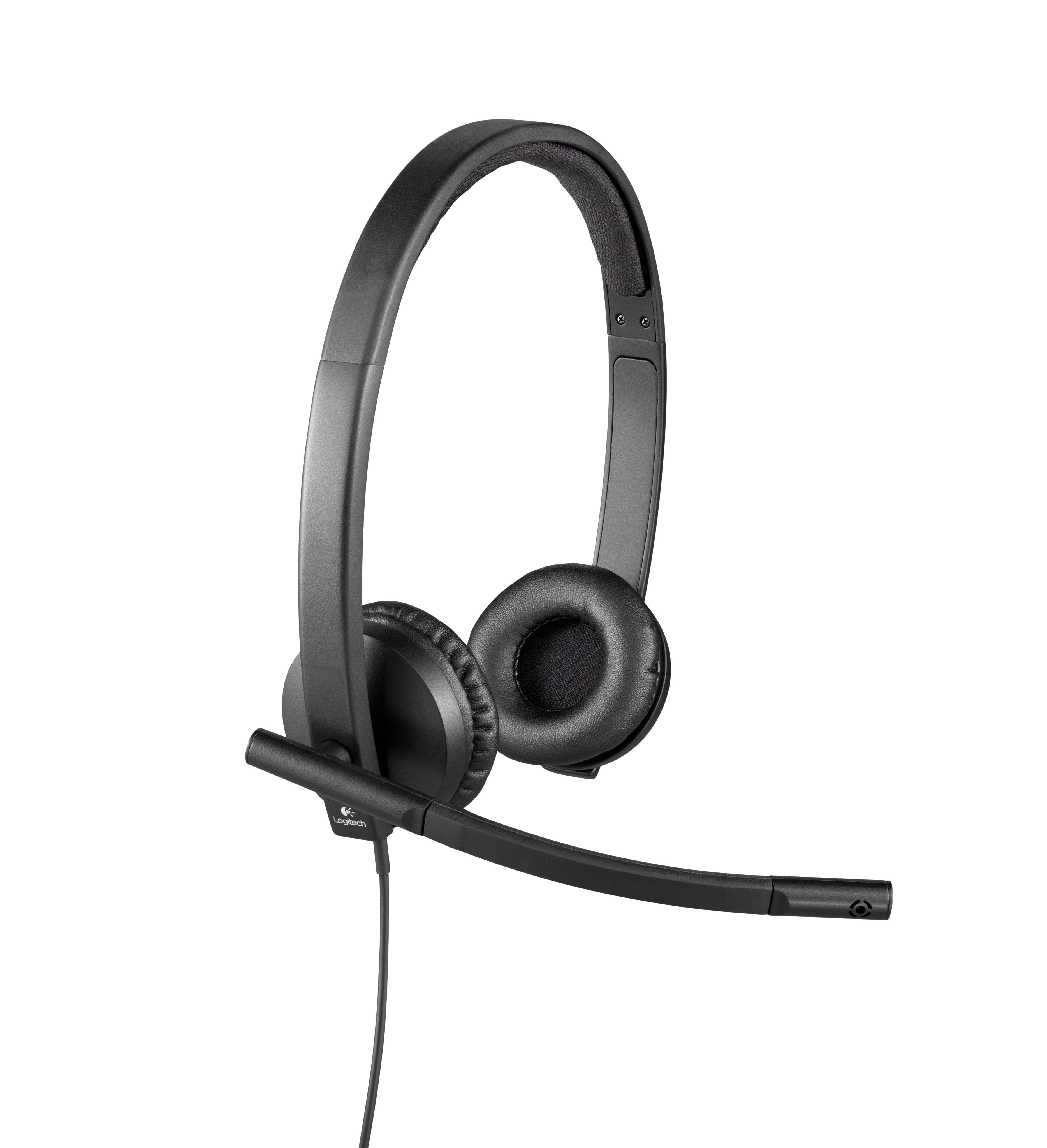 Auscultadores Logitech H570E/ com Microfone/ USB/ Pretos - Imagem 6