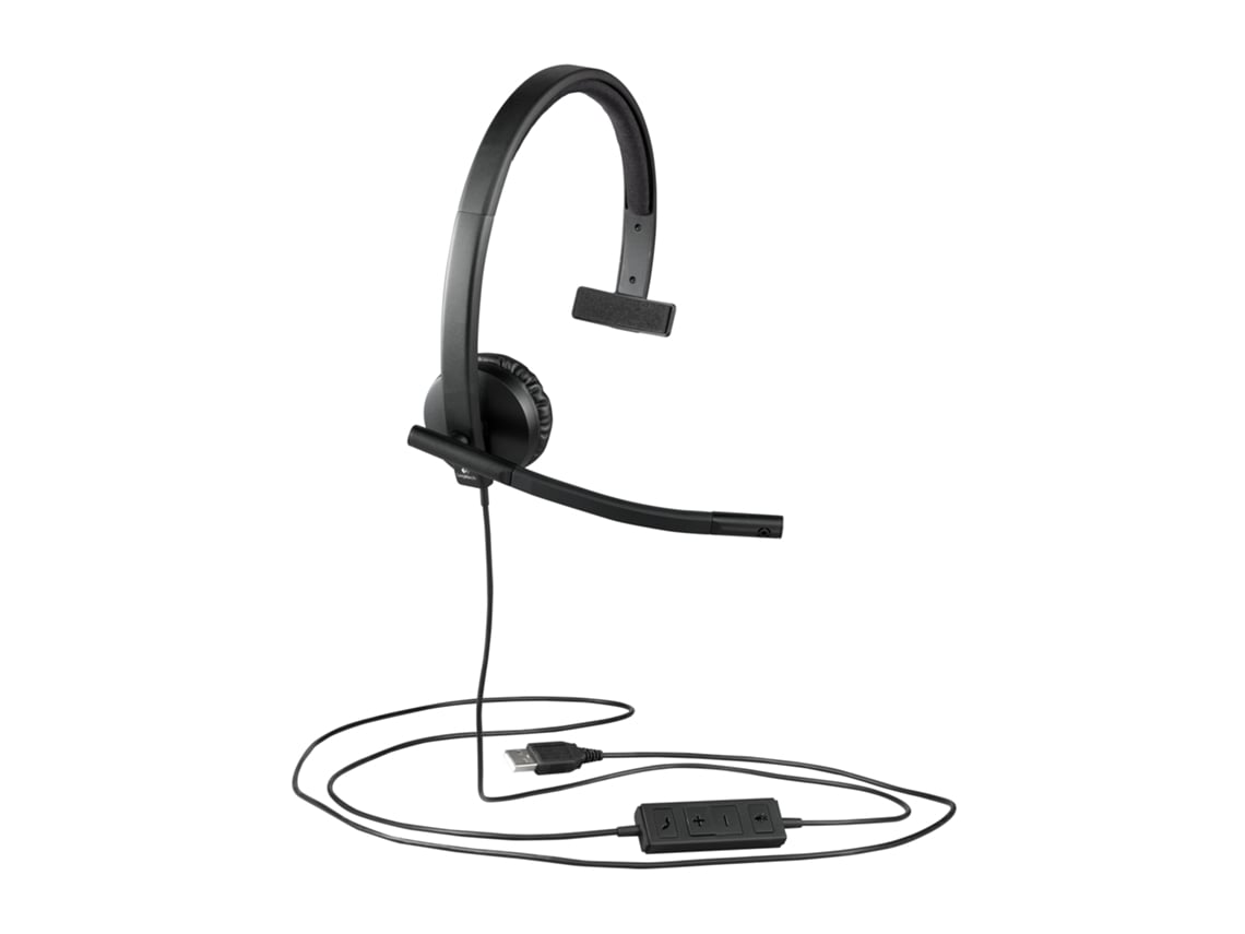 Auricular Logitech H570E/ com Microfone/ USB/ Preto - Imagem 4
