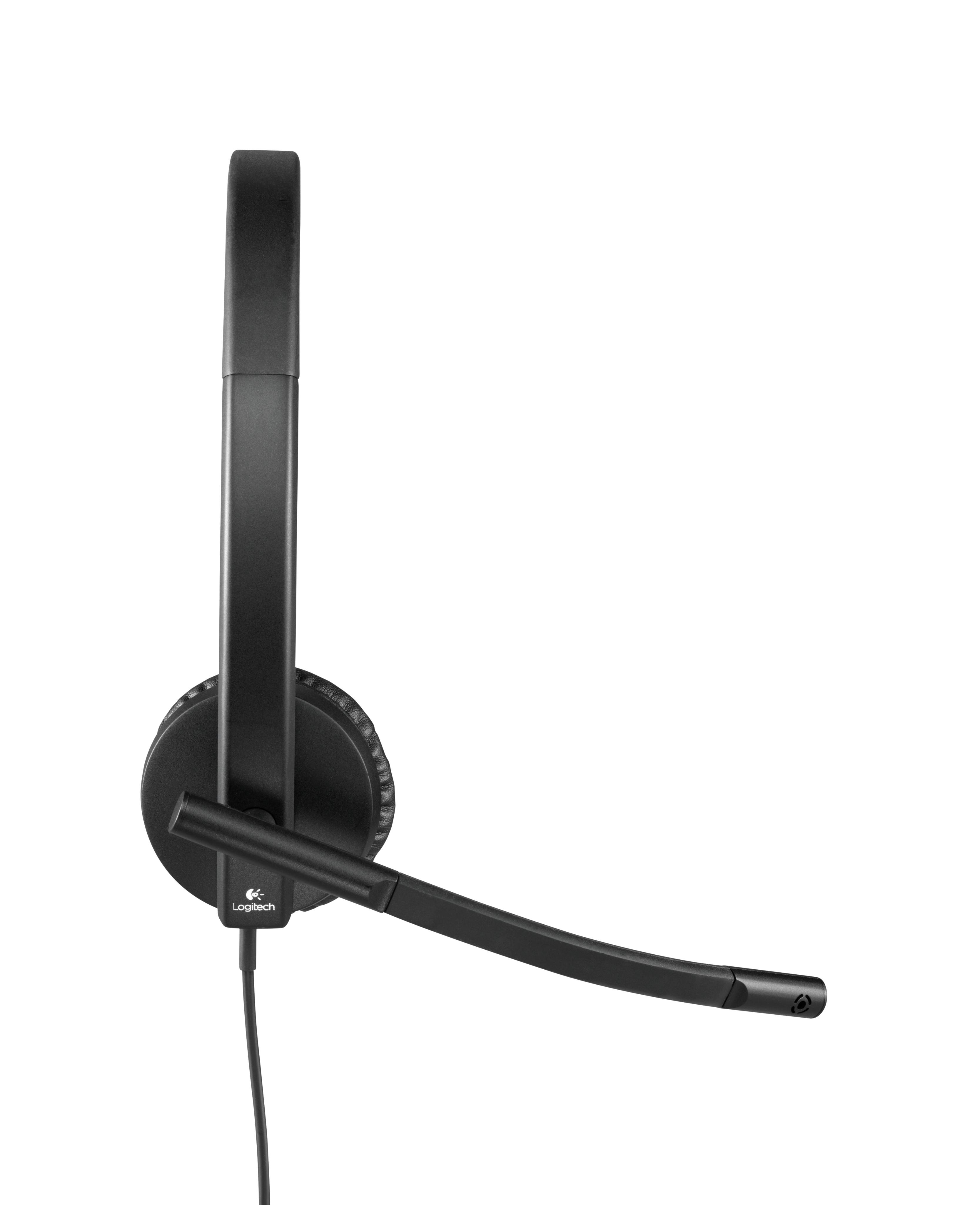 Auscultadores Logitech H570E/ com Microfone/ USB/ Pretos - Imagem 5