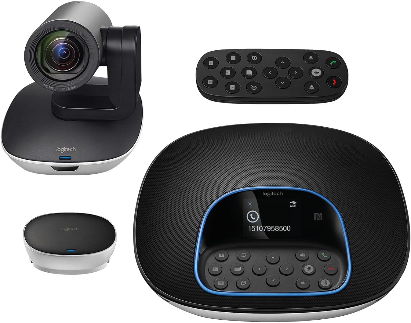 Sistema de Videoconferência Logitech Group/ Focagem Automática/ Full HD