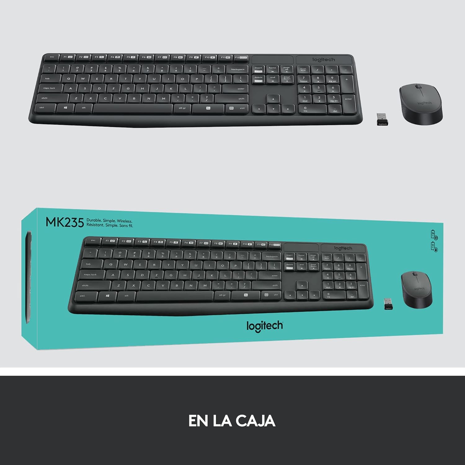 Teclado e Rato Sem Fios Logitech MK235 - Imagem 7