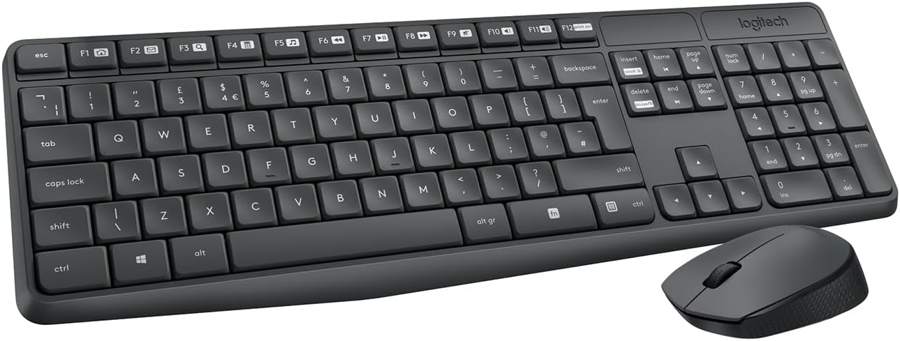 Teclado e Rato Sem Fios Logitech MK235