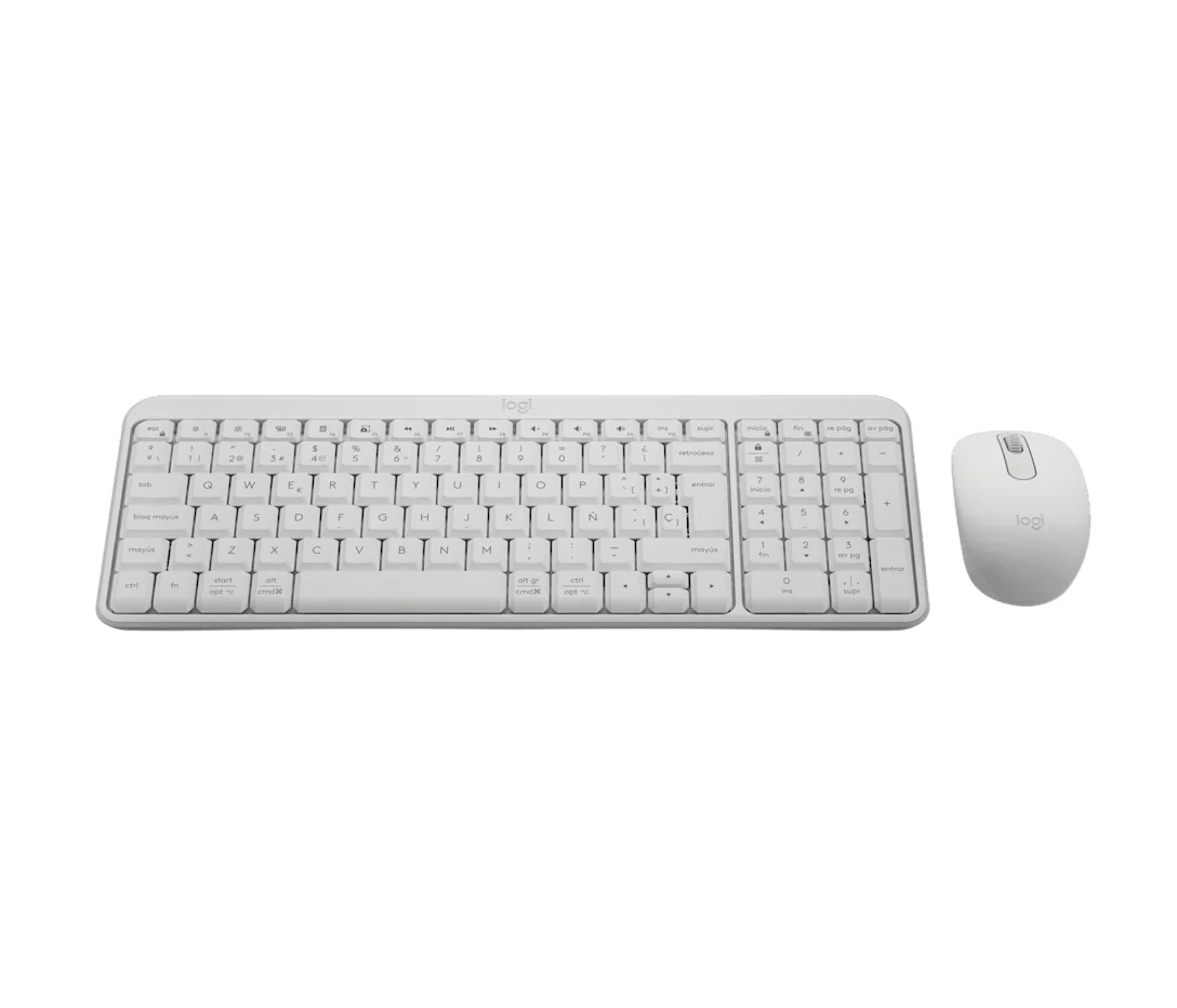 Combo Teclado e Rato Logitech MK250 Bluetooth Compacto Branco - Imagem 8