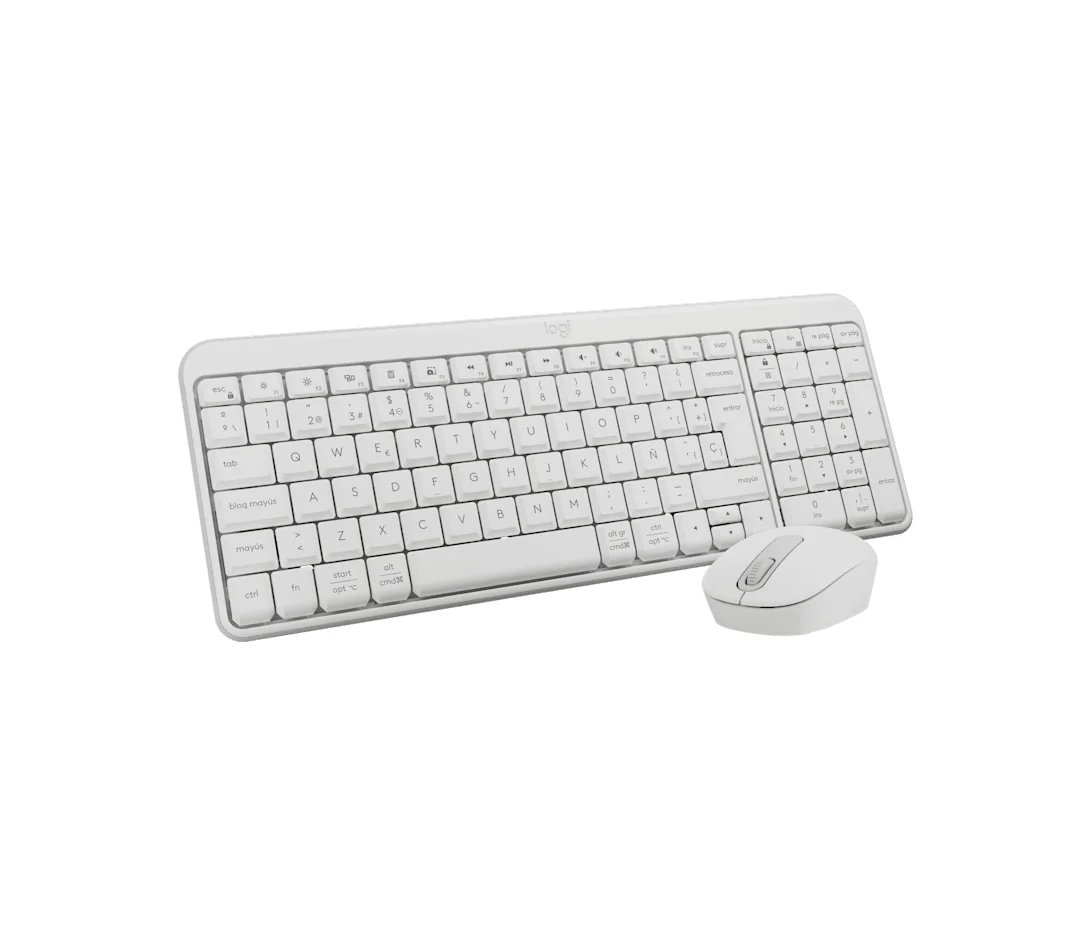 Combo Teclado e Rato Logitech MK250 Bluetooth Compacto Branco - Imagem 9