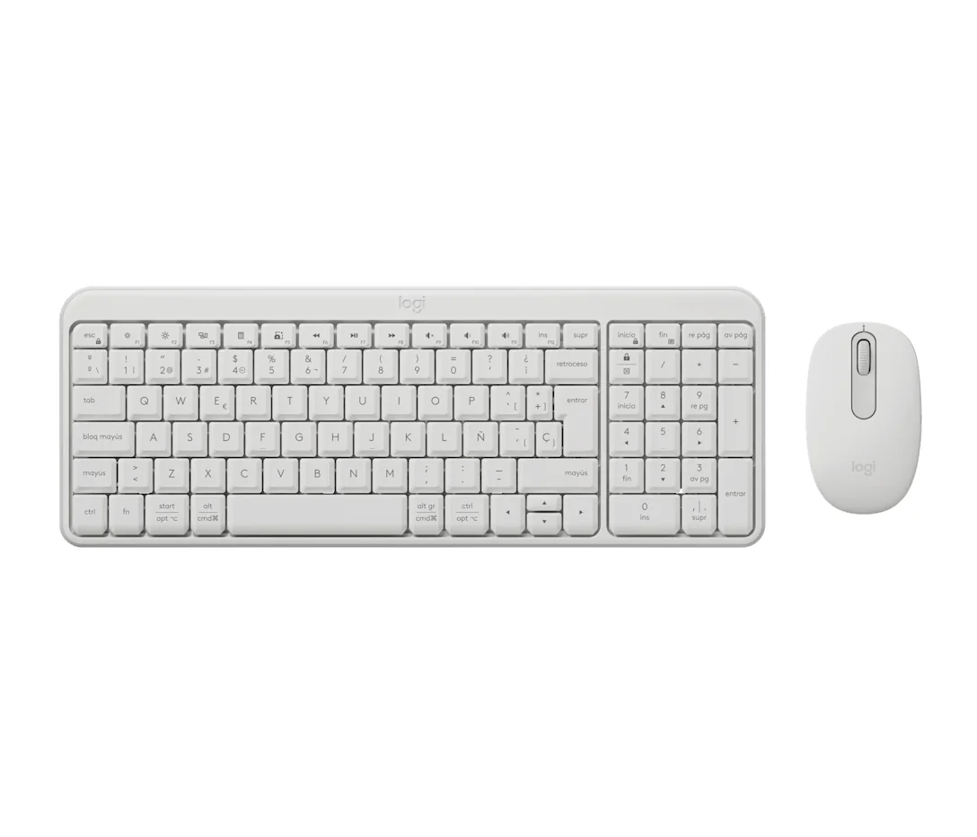 Combo Teclado e Rato Logitech MK250 Bluetooth Compacto Branco - Imagem 6