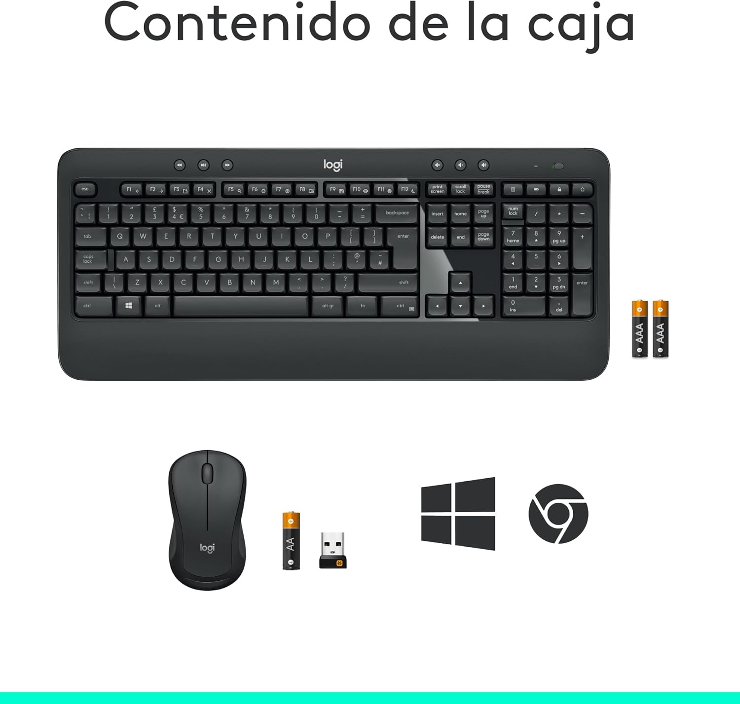 Teclado e Rato Sem Fios Logitech MK540 Advanced - Imagem 11