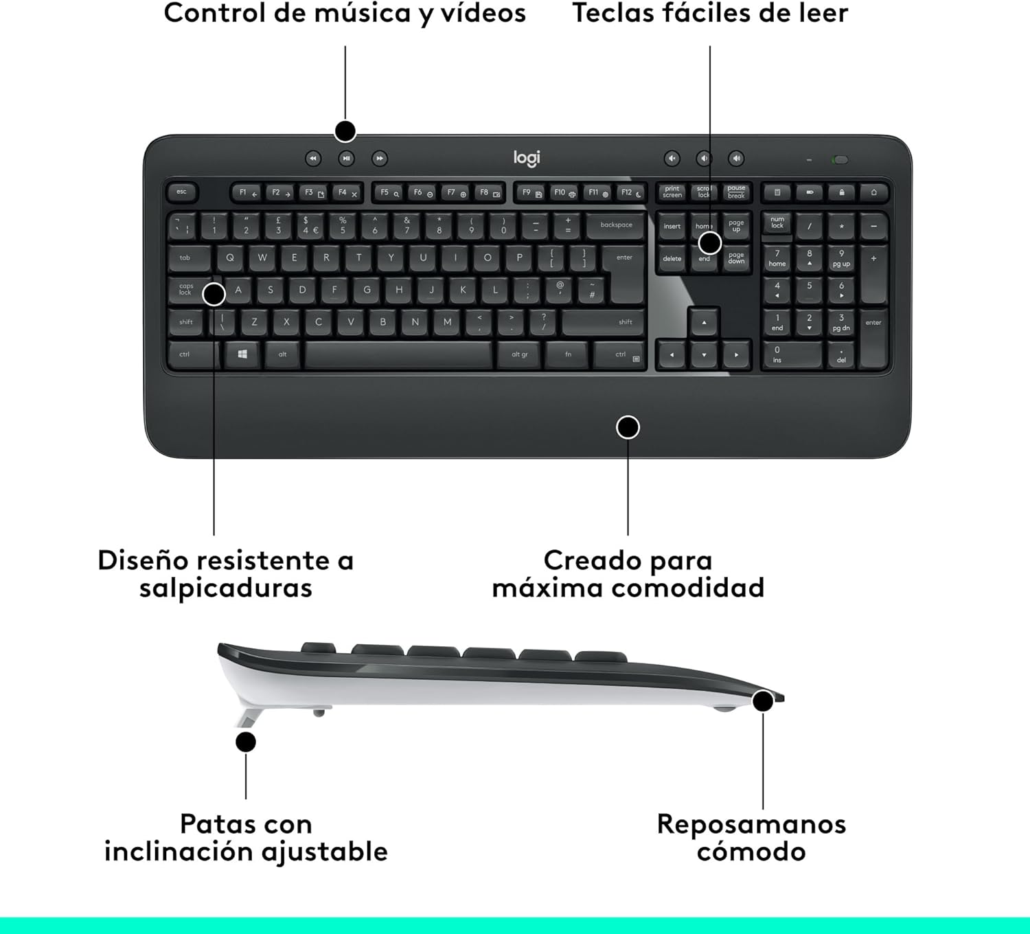 Teclado e Rato Sem Fios Logitech MK540 Advanced - Imagem 7
