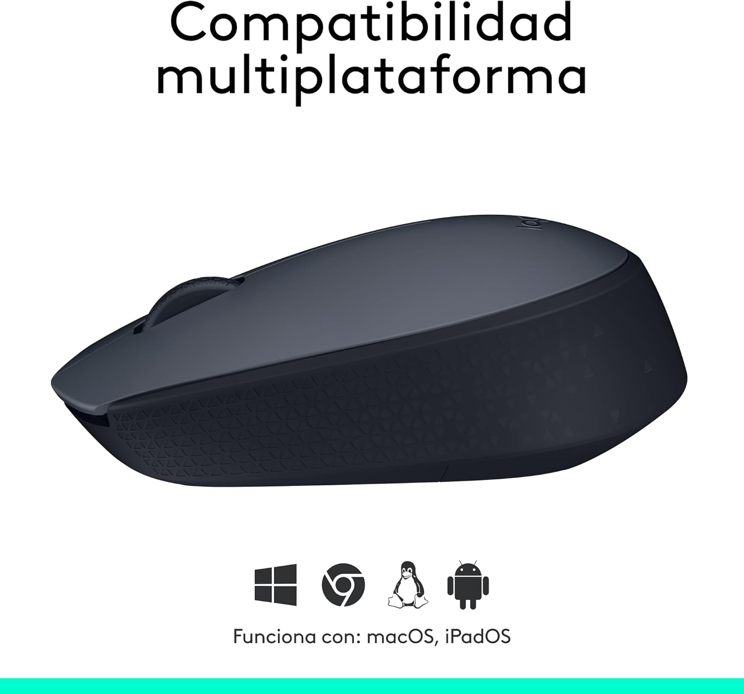Rato Sem Fios Logitech M170/ Até 1000 DPI/ Cinzento - Imagem 7