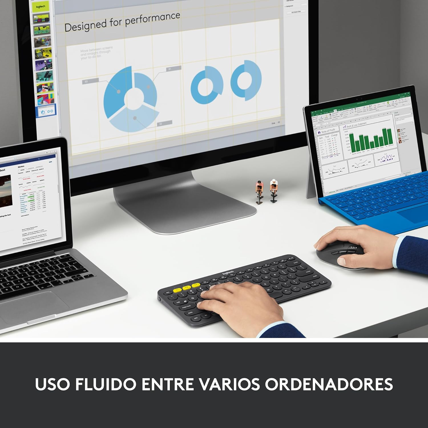Rato Sem Fios por Bluetooth Logitech M720 Triathlon/ Até 1000 DPI - Imagem 6