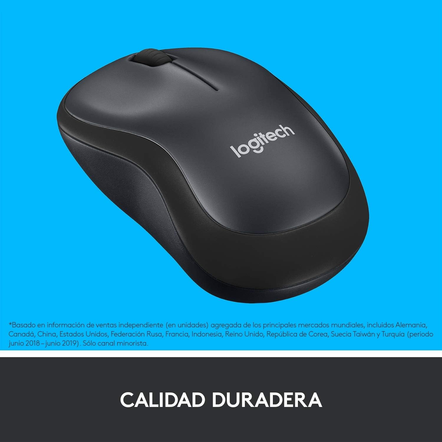 Rato Sem Fios Logitech Silent M220/ Até 1000 DPI/ Cinzento Marengo - Imagem 6