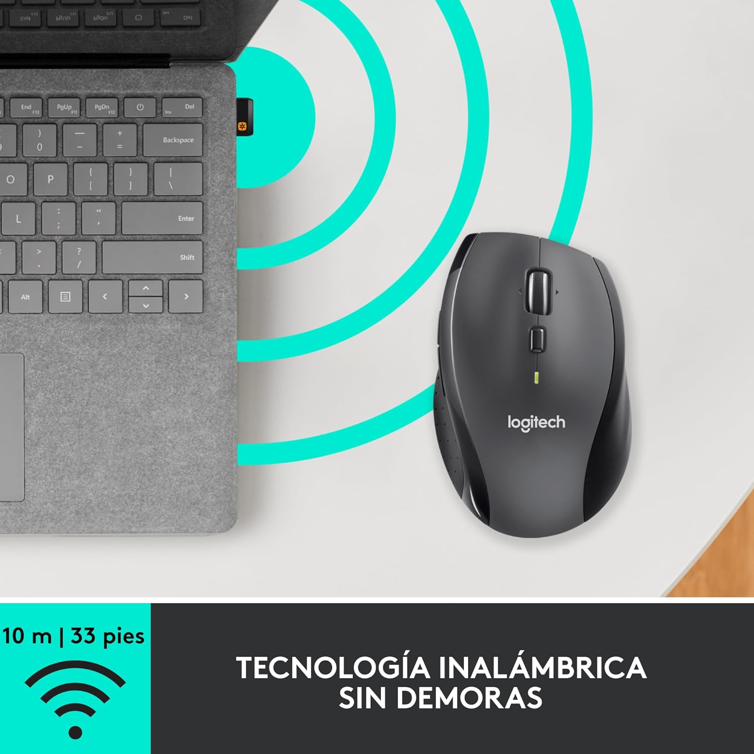 Rato Sem Fios Logitech Marathon M705/ Até 1000 DPI - Imagem 8