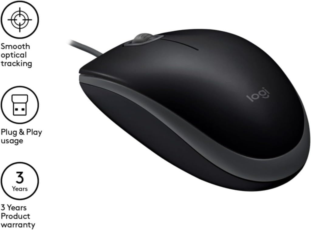 Rato Logitech B110 Silent/ Até 1000 DPI - Imagem 6