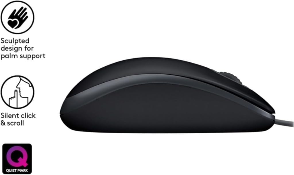 Rato Logitech B110 Silent/ Até 1000 DPI - Imagem 5