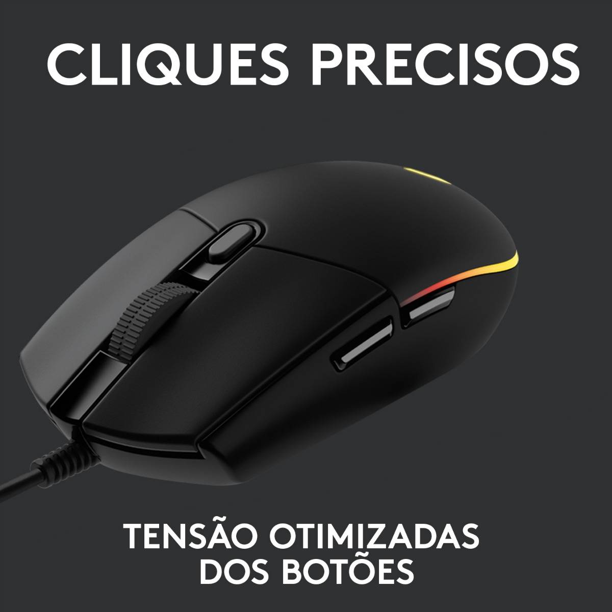 Rato Gaming Logitech G203 Lightsync/ Até 8000 DPI/ Preto - Imagem 6